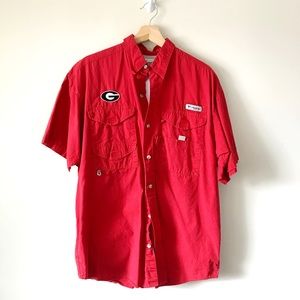 Georgia Bulldogs Columbia PFG Medium Red Fishing